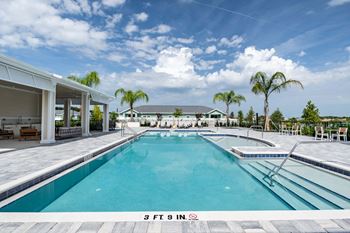 Resort-style swimming pool